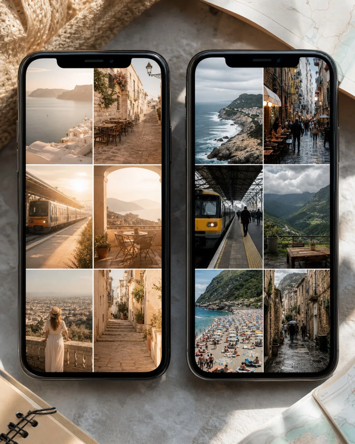 Place-faithful travel feed comparison